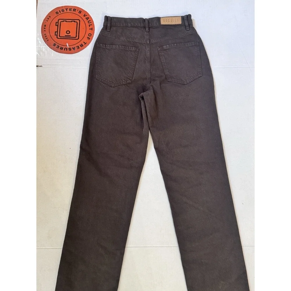 Pacsun Brown High‎ Rise Button Fly Dad Jeans in Women's Size 24